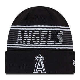 New Era Pánská zimní čepice Los Angeles Angels MLB Black Colorway 2024 Clubhouse Beanie