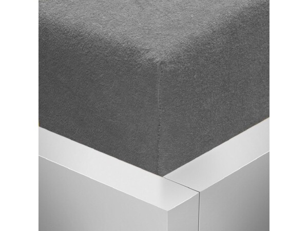 Stanex Froté napínací prostěradlo tmavě šedé ROZMĚR: (š/d/v) 200 x 200 x 20 cm