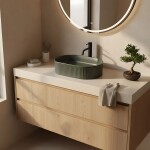 REA - Umyvadlo na desku Vanda Olive Matt 49x31 REA-U3611