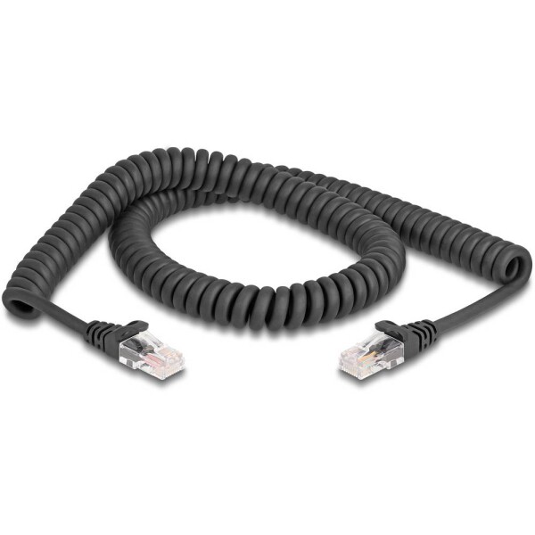 Delock 87993 RJ45 síťové kabely, propojovací kabely CAT 5e 2.00 m černá 1 ks