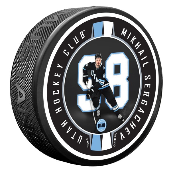 Mustang Puk Utah Mammoth NHL Mikhall Sergachev Breakout Ribbon