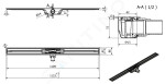 I-Drain - Linear 72 Nerezový sprchový žlab PRO SS Linear, délka 1100 mm, s hydroizolací IP5M11001X1