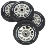 NILS Extreme PU 76x24 82A Matná kolečka s ložisky ABEC 9 černá 4 ks (5907695544404)