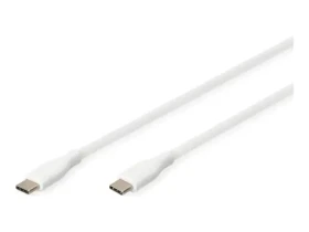 Digitus USB-C silikonový propojovací kabel bílá / Datový kabel / USB-C / 1 m (AK-300341-010-W)