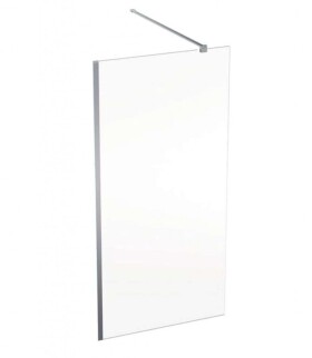 GEBERIT - GEO Sprchová stěna Walk-In, 100x200 cm, stříbrná/čiré sklo 560.139.00.2