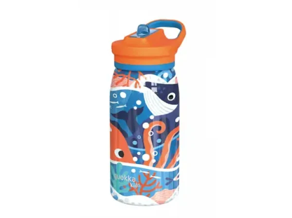 Quokka Nerezová termoláhev s pítkem Pop Kids Ocean 445 ml (40247QO)