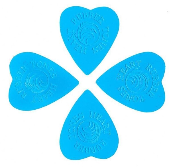 Timber Tones Rubber Tones Heart Blue Silicon 4-Pack