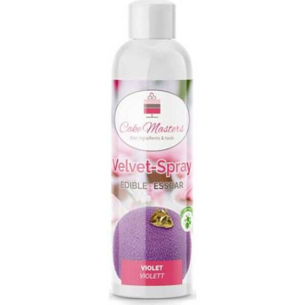 Velvet sprej fialová, 250g - Cake Masters