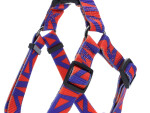 Rais III fialovo-červený postroj pro psa Typ: Postroj 3, Velikost: Obvod hrudníku 31 - 48 cm