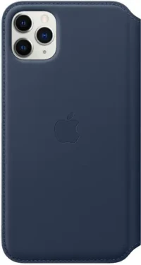 Apple iPhone 11 Pro Max Leather Folio Deep Sea Blue MY1P2ZM/A