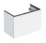 GEBERIT - Acanto Umyvadlová skříňka, 74x54x42 cm, 2 zásuvky, lesklá bílá 503.009.01.1