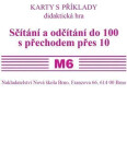 Sada kartiček M6 - sčítání a odčítání do 100 s přechodem přes 10 - Zdena Rosecká