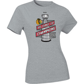 Reebok Dámské tričko Chicago Blackhawks NHL 2013 Stanley Cup Champions Locker Room Velikost: L
