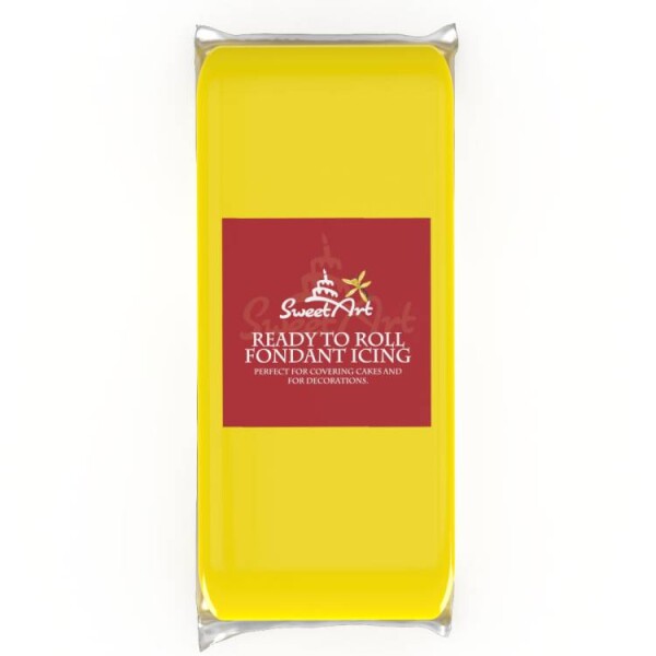 SweetArt potahovací a modelovací hmota vanilková Yellow (1kg)