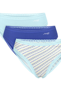 SLOGGI GO CRUSH KALHOTKY S VYSOKOU NOHAVIČKOU 3PACK M007 SMĚS BAREV L
