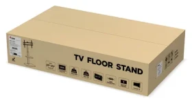 Equip 650613 černá / Podlahový stojan TV / 37"-75" / VESA 600x400 / nosnost 40 kg (650613)