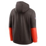 Nike Pánská mikina Cleveland Browns NFL 2024 Sideline Club Hoodie Brown Velikost: M