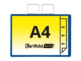 Djois zpevněná identifikační kapsa se závěsem, A4, modrá, 10 ks