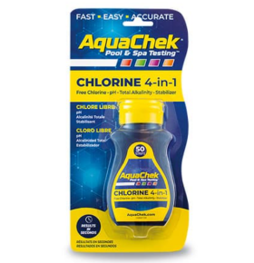 Testovací proužky Aquachek Chlorine 4in1