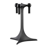 Stoff Nagel Designový svícen STOFF Nagel Stand Black, černá barva, kov