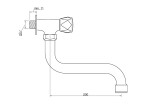 INVENA - Nástěnný ventil ram. 200 MODENA BU-63-F5S-L
