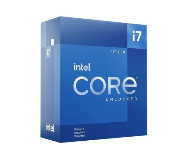 CPU INTEL Core i7-12700KF, 3.60GHz, 25MB L3 LGA1700, BOX (bez chladiče, bez VGA) EDF_1077000