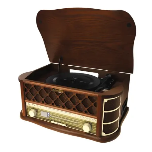 SENCOR STT 016 / Gramofon / USB / CD / MP3 / FM / 2x 3W (8590669108480)