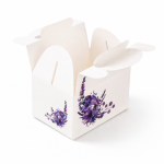 Výslužková krabice s rukojetí Lila 13x9x7cm