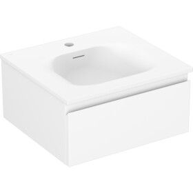 MEXEN/S - Orio koupelnová skříňka 50 cm s umyvadlem Vela, 1 šuplík, bílá mat 91A10-05023-1-BF01-W23M01