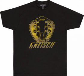 Gretsch Headstock Pick T-Shirt, Black, Medium