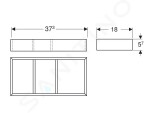 GEBERIT - VariForm Organizér do zásuvky 180x57x373 mm, tmavě šedá 501.156.00.1