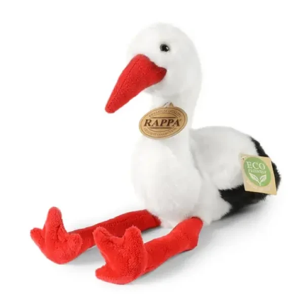 RAPPA Plyšový čáp 20 cm