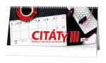 Pracovní kalendář Citáty III 2027 - stolní kalendář
