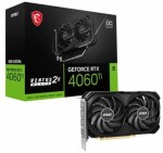 MSI GeForce RTX 4060 Ti Ventus 2X Black 8G OC / 2310 - 2580 MHz / 8GB GDDR6 / 128bit / 1x HDMI+3x DP / 160W (8) (RTX 4060 Ti VENTUS 2X BLACK 8G OC)