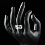 Prsten Swarovski Elements Corti, 57 Bílá/čirá