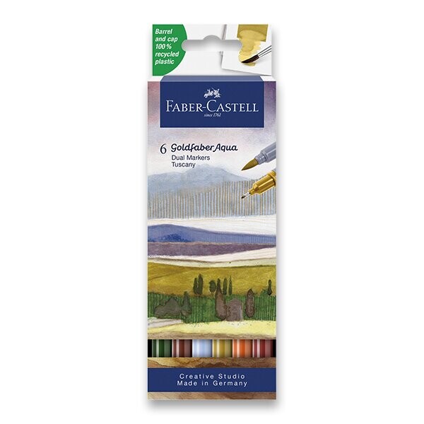 Faber-Castell Goldfaber Aqua Dual Marker Tuscany 6 ks 164521