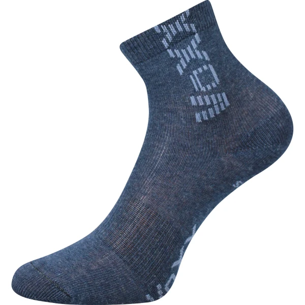 VOXX Ponožky dětské ADVENTURIK se stříbrem JEANS MELÉ (3 páry) 30-34 100031