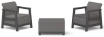 Keter SCANDI LINEA BALCONY - Mountain Grey/Grafit