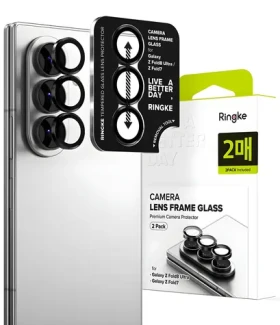 Ringke Camera Frame Protector černá / Ochranné sklo objektivu / Samsung Galaxy Z Fold7 a Z Fold8 Ultra / 2 ks