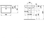 Laufen - Pro S Umyvadlo, 60x47 cm, 1 otvor pro baterii, bílá H8109630001041