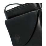 Luxusní dámská kožená crossbody kabelka Sweara, černá