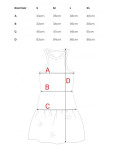 M863 Šaty Bubble hem racer - černé EU L