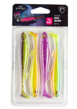 FOX Rage Gumová nástraha Slick Shad 13cm Mixed UV Colour Pack (NMC053) 4ks (NMC053)