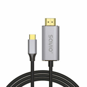 SAVIO CL-170 Kabel HDMI 2.0B - USB-C 1m (5901986047667)