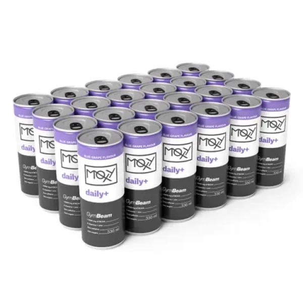 MOXY daily+ 330 ml - GymBeam (modré hrozny, 24 x 330 ml) (33457-6-bluegrape-24x330ml)