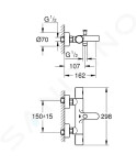 GROHE - Precision Get Termostatická vanová baterie, chrom 34774000