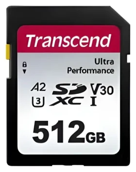 Transcend 340S SDXC 512GB / Paměťová karta / Class 10 / UHS-I U3 / V30 / A2 (TS512GSDC340S)
