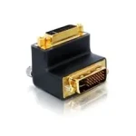 Delock adaptér DVI 24+5 samice - DVI 24+5 samec, pravoúhlý (65173)