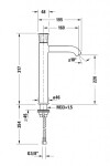 DURAVIT - White Tulip Umyvadlová baterie, chrom WT1040002010
