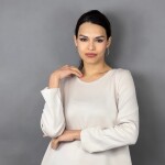 HOSH Dámské šaty Kelis Velikost: UNI, Barva: Béžová